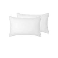 Accessorize Pair of White Piped Hotel Deluxe Cotton Standard Pillowcases Home & Garden Kings Warehouse 