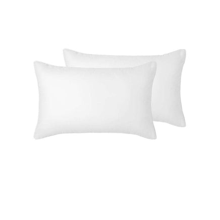 Accessorize Pair of White Piped Hotel Deluxe Cotton Standard Pillowcases Home & Garden Kings Warehouse 