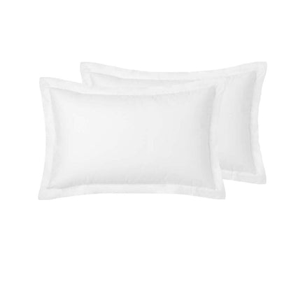 Accessorize Pair of White Tailored Hotel Deluxe Cotton Standard Pillowcases Home & Garden Kings Warehouse 