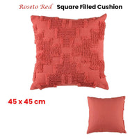 Accessorize Roseto Red Square Filled Cushion 45cm x 45cm Home & Garden Kings Warehouse 