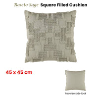 Accessorize Roseto Sage Square Filled Cushion 45cm x 45cm Home & Garden Kings Warehouse 