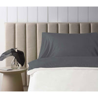 Accessorize Self Tanning Polyester Cotton Sheet Protector 145cm x 220cm Charcoal Home & Garden Kings Warehouse 