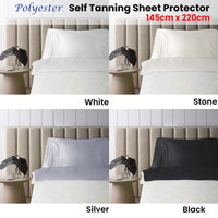 Accessorize Self Tanning Polyester Sheet Protector 145cm x 220cm White Home & Garden Kings Warehouse 