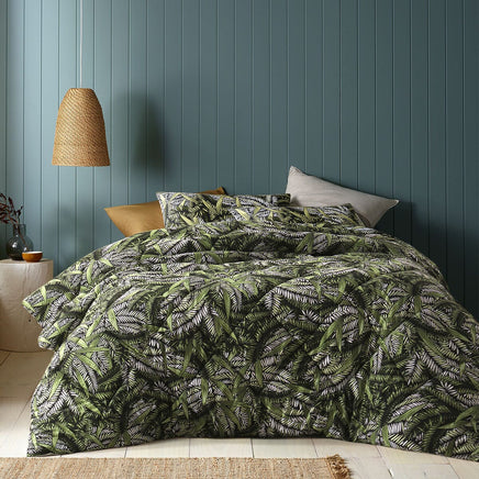 Accessorize Styx Washed Cotton Printed 3 Piece Comforter Set Queen Home & Garden Kings Warehouse 
