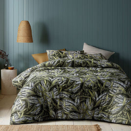 Accessorize Styx Washed Cotton Printed Quilt Cover Set Queen Home & Garden Kings Warehouse 