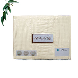 Accessorize Tencel Cotton Blend Quilt Cover Cream (Also Known as Stone) King Home & Garden Kings Warehouse 