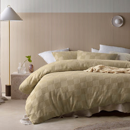 Accessorize Tipo Safari Chenille Quilt Cover Set Queen Home & Garden Kings Warehouse 