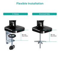 activiva ErgoLife Single Monitor Screen Steel Gas Spring Monitor Arm Electronics Kings Warehouse 