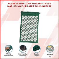 Acupressure Yoga Health Fitness Mat - Kung Fu Pilates Acupuncture Sports & Fitness Kings Warehouse 