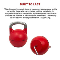 Adjustable 32KG Kettlebell Weight Set Home Gym Sports & Fitness Kings Warehouse 