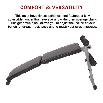 Adjustable Abdominal Crunch Sit Up Bench Sports & Fitness Kings Warehouse 