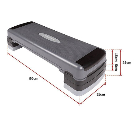 Adjustable Aerobic Step Platform – Gym Fitness Exercise Stepper for Home Workouts Sports & Fitness Kings Warehouse 