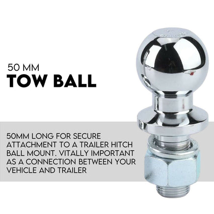 Adjustable Drop Towbar Tow Bar Ball Mount Tongue 2" Hitch Trailer 4000KG Home & Garden Kings Warehouse 