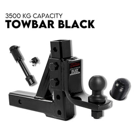 Adjustable Drop Towbar Tow Bar Ball Mount Tongue Hitch Trailer Car 3500KG Home & Garden Kings Warehouse 
