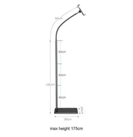 Adjustable Floor Stand Lazy Mount Holder Arm Bracket For iPad Tablet iPhone 175cm Black Home & Garden Kings Warehouse 