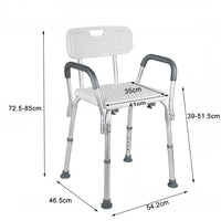 Adjustable Medical Shower Chair Portable Stool Mobility bathtub chair Kings Warehouse 