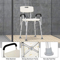 Adjustable Medical Shower Chair Portable Stool Mobility bathtub chair Kings Warehouse 