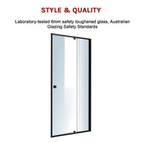 Adjustable Semi Frameless Shower Screen (98~106) x 195cm Australian Safety Glass Kings Warehouse 