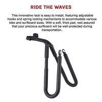 Adjustable Surfboard Skimboard Bicycle Rack Carrier Outdoor Recreation Kings Warehouse 