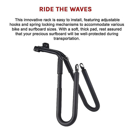 Adjustable Surfboard Skimboard Bicycle Rack Carrier Outdoor Recreation Kings Warehouse 