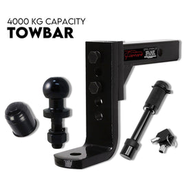 Adjustable Tow Bar Hitch Black Towbar Ball Sports & Fitness Kings Warehouse 