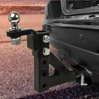 Adjustable Tow Bar Tongue Hitch 50mm Ball Towbar Drop Trailer Caravan 4WD Kings Warehouse 