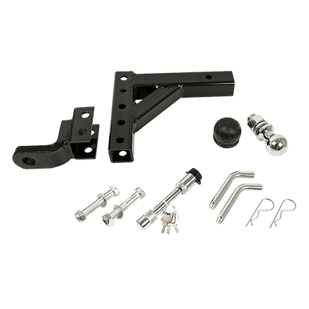 Adjustable Tow Bar Tongue Hitch 50mm Ball Towbar Drop Trailer Caravan 4WD Tools Kings Warehouse 
