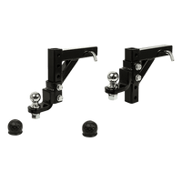 Adjustable Tow Bar Tongue Hitch 50mm Ball Towbar Drop Trailer Caravan 4WD Tools Kings Warehouse 