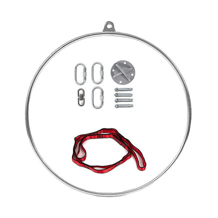 Aerial Yoga Hoop 90CM Lyra Hoop Circus Single Point Aerial Ring Set Sports & Fitness Kings Warehouse 