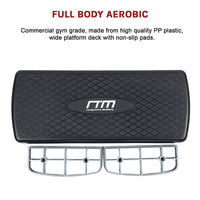 Aerobic Exercise 2-Block Bench Step – Adjustable Fitness Workout Stepper Sports & Fitness Kings Warehouse 