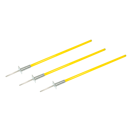 Agility Slalom Training Poles Soccer Rugby Set Sports & Fitness Kings Warehouse 