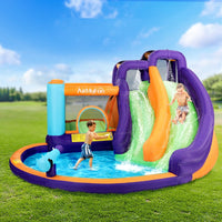AirMyFun Inflatable Water Slide Kids Jumping Trampoline Castle Double Slide Home & Garden Kings Warehouse 