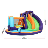 AirMyFun Inflatable Water Slide Kids Jumping Trampoline Castle Double Slide Home & Garden Kings Warehouse 