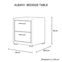 Albany Bedside Table Furniture Kings Warehouse 