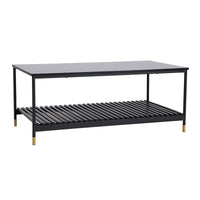ALCONA Coffee Table In Matte Black Kings Warehouse 