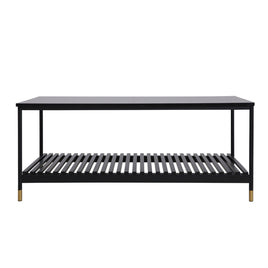 ALCONA Coffee Table In Matte Black Kings Warehouse 