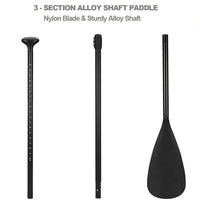 Alloy Adjustable 2-part SUP Paddle Stand Up Paddle Board Edge Guard 160-215cm Single Outdoor Kings Warehouse 