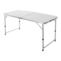 Aluminium Folding Table 120cm Portable Indoor Outdoor Picnic Party Camping Tables Furniture Kings Warehouse 