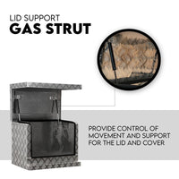 Aluminium Toolbox Ute Tool box Generator Trailer Truck Canopy 620x400x500 Outdoor Recreation Kings Warehouse 