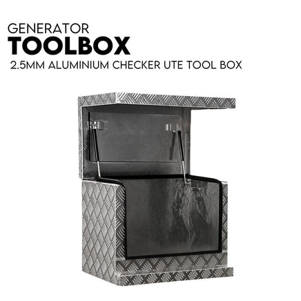 Aluminium Toolbox Ute Tool box Generator Trailer Truck Canopy 620x400x500 Outdoor Recreation Kings Warehouse 