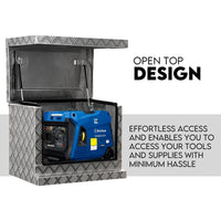 Aluminium Toolbox Ute Tool box Generator Trailer Truck Canopy 620x400x500 Outdoor Recreation Kings Warehouse 