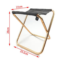 Aluminum Camping Stool Portable Folding Sports Travel Camp Fishing Chair Outdoor Large Outdoor Kings Warehouse 