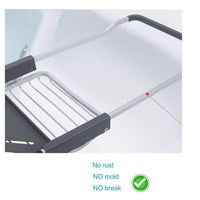 Aluminum Extendable Bathtub Caddy Tray for Bathroom Kings Warehouse 