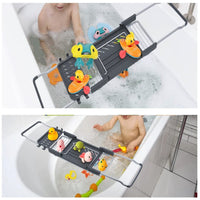 Aluminum Extendable Bathtub Caddy Tray for Bathroom Kings Warehouse 