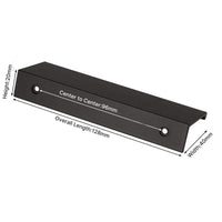 Aluminum Kitchen Cabinet Bar Handles Drawer Handle Pull black hole to hole 96mm Kings Warehouse 