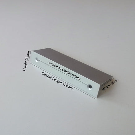 Aluminum Kitchen Cabinet Bar Handles Drawer Handle Pull white hole to hole 96mm Kings Warehouse 