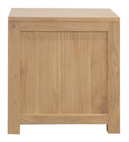 Amsterdam Solid White Cedar 2 Drawer Bedside (Natural) Furniture Kings Warehouse 