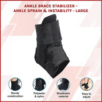 Ankle Brace Stabilizer - Ankle sprain & instability - LARGE Health & Beauty Kings Warehouse 