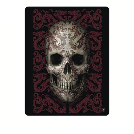 Anne Stoke Oriental Skull Polar Fleece Throw Home & Garden Kings Warehouse 