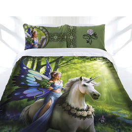 Anne Stokes Realm of Enchantment Quilt Cover Set King Home & Garden Kings Warehouse 